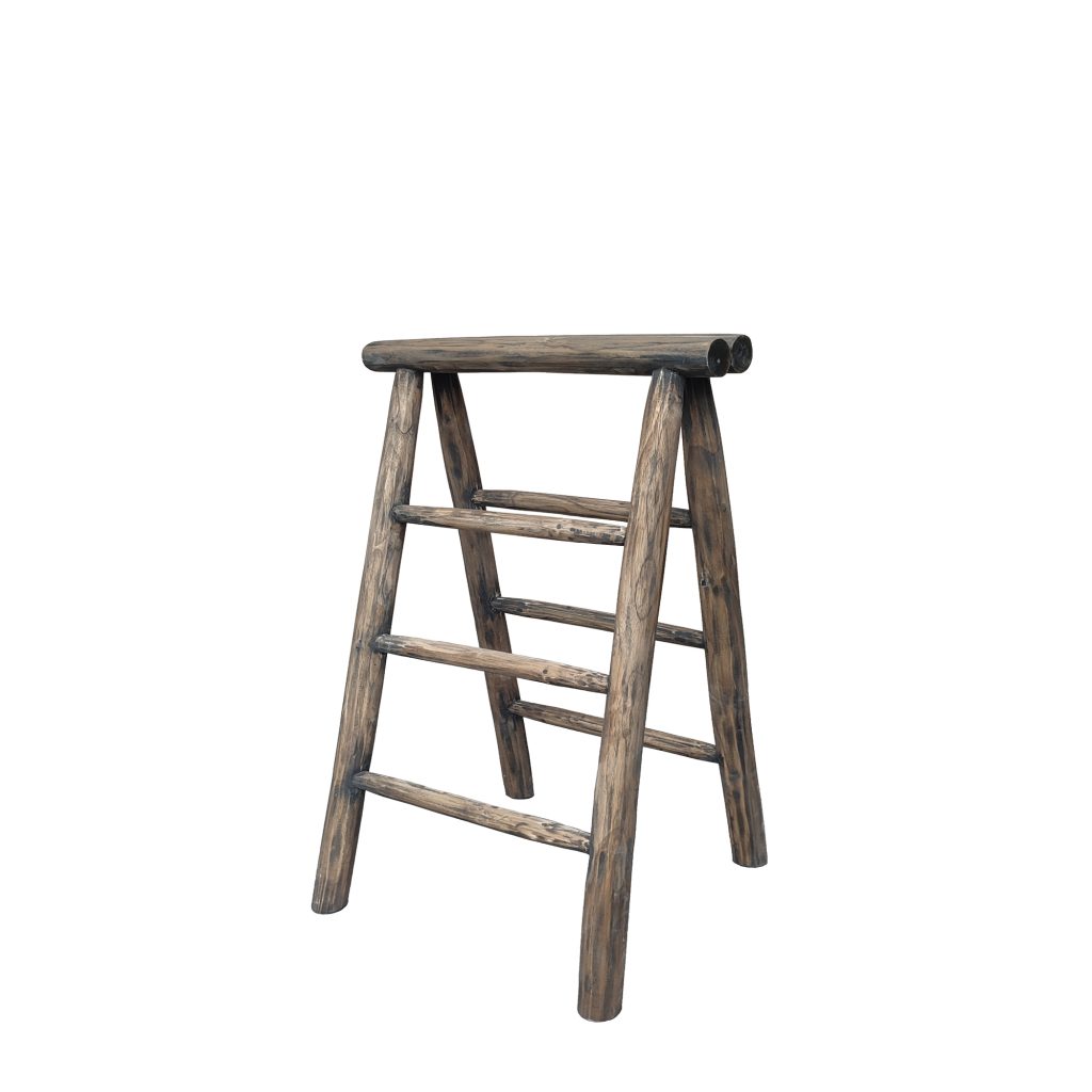 Folding Ladder 100 cm Rustic Brown Larasindo