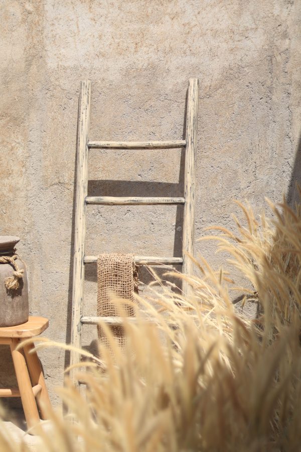 Natural Ladder-Grey Washed (4) Inspired by naturally aged timber, our grey washed finish bring a gentle, lived in look to the Natural Ladder Collection. The delicate grey tones soften the wood's appearance while preserving its authentic texture and grain, creating a timeless piece that feels both rustic and refined