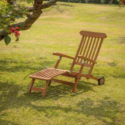 Deckchair With Wheels Single
